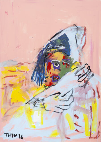 “In bester Gesellschaft” by simon thon, Painting for Sale on Select