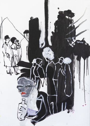 "In bester Gesellschaft" by simon thon, Painting for Sale on Select