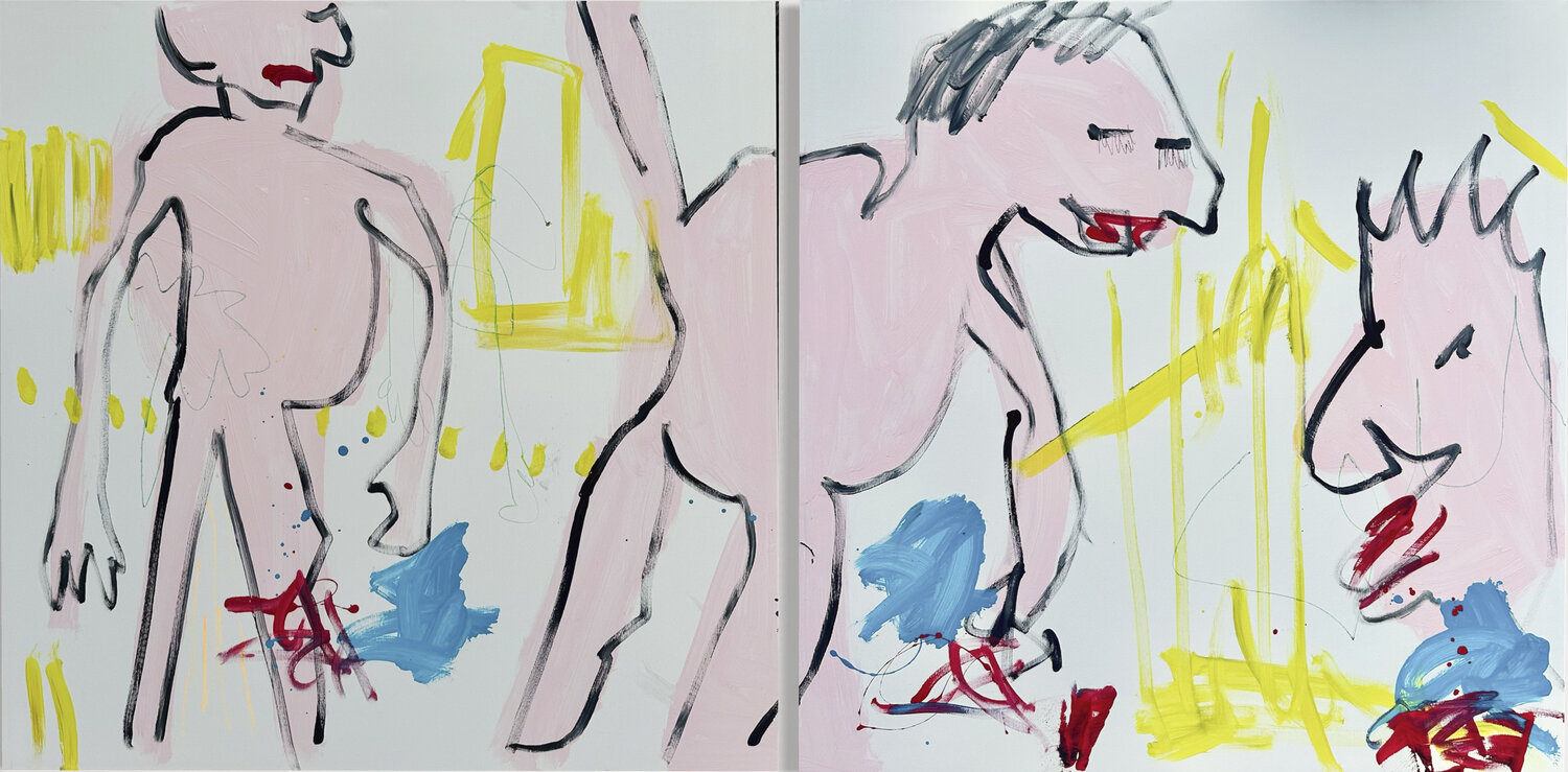 "Tanz im Irrsinn" simon thon Original painting for sale