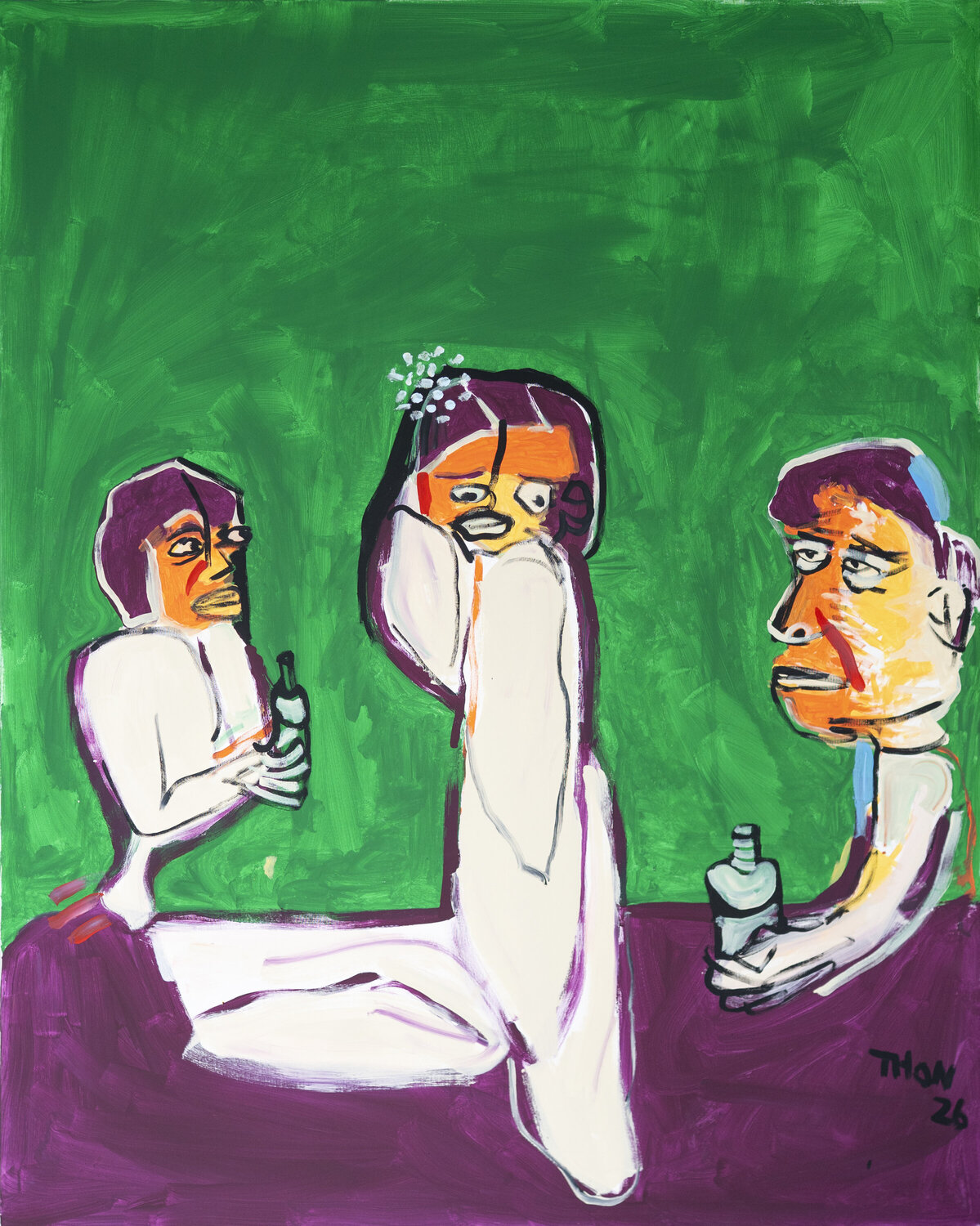 “Bar Szene” simon thon Original painting for sale