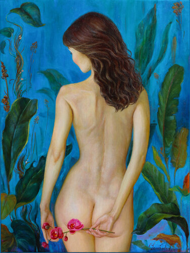 Inner Bloom (Eve) by Yana Ros, Painting for Sale on Select