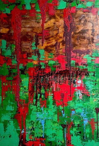 Rust and moss 5 by Mauro Caracuzzo, Painting for Sale on Select