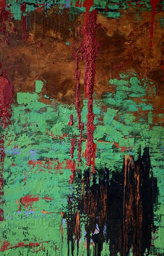 Rust and moss 6 by Mauro Caracuzzo, Painting for Sale on Select