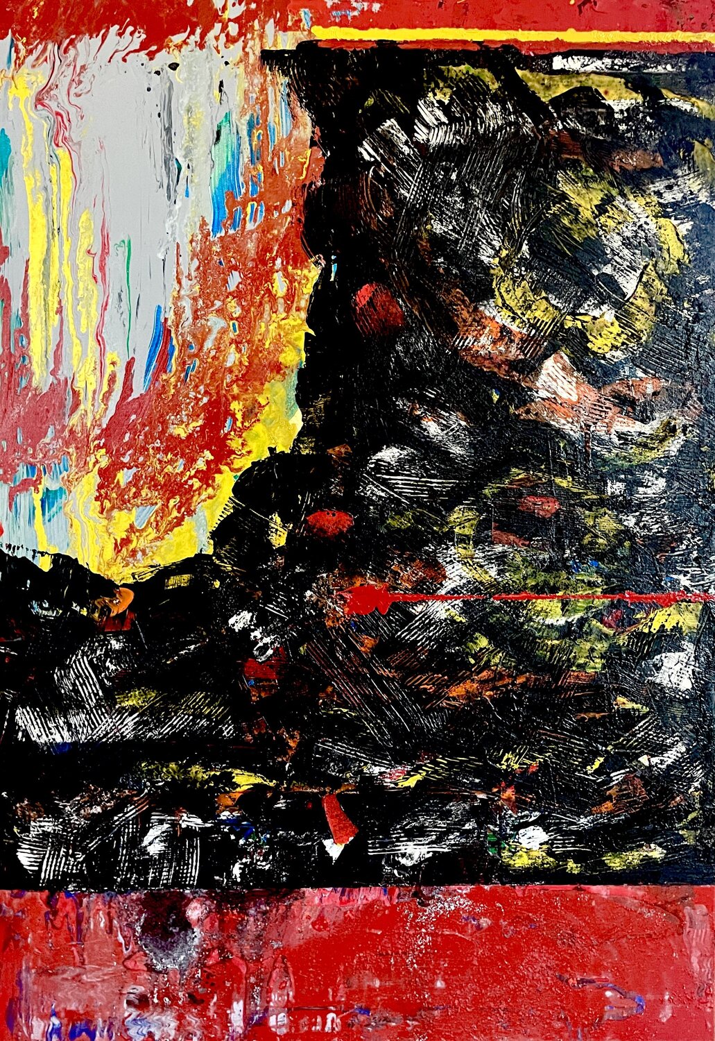 Black hole 1 Mauro Caracuzzo Original painting for sale