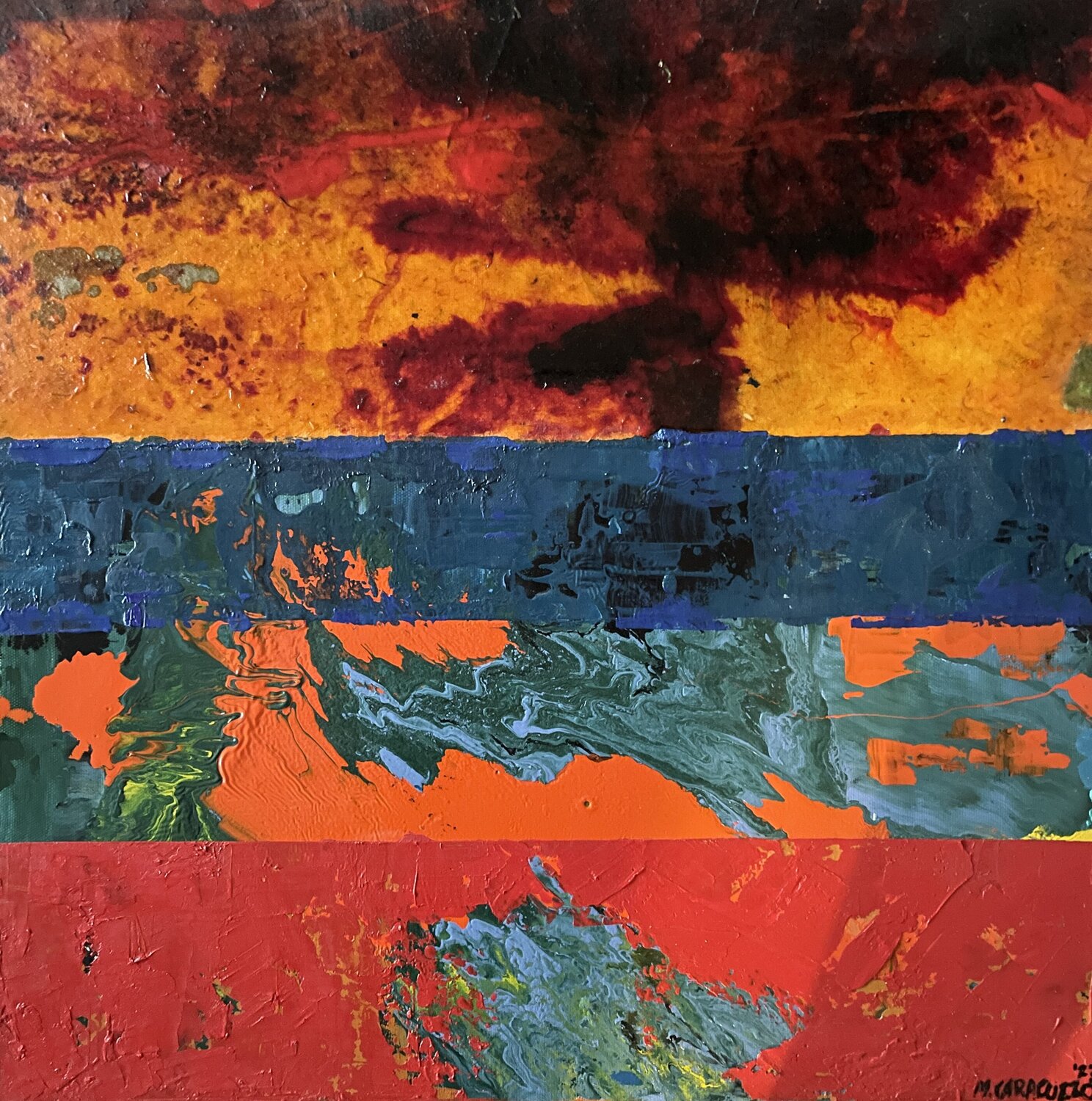 Chromo life 2 Mauro Caracuzzo Original painting for sale