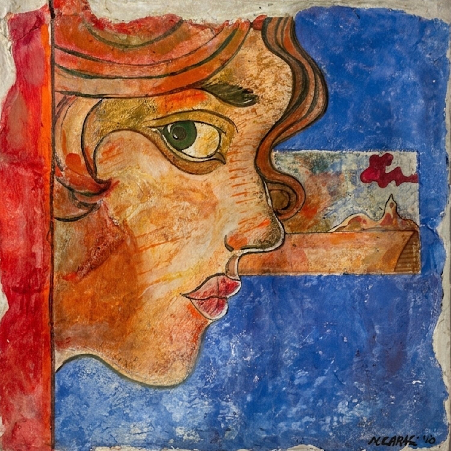 Archeologia del Presente: tecnica Affresco Autentico Mauro Caracuzzo Original painting for sale