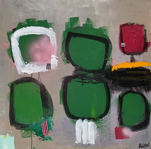 Flower pots by Barbara D’Angelo Månsson, Painting for Sale on Select