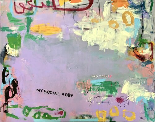 My Social Fobia Med Vanilla by Barbara D’Angelo Månsson, Painting for Sale on Select