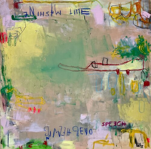 Overwhelming Speech by Barbara D’Angelo Månsson, Painting for Sale on Select