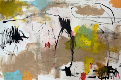 Linea Instabile by Barbara D’Angelo Månsson, Painting for Sale on Select