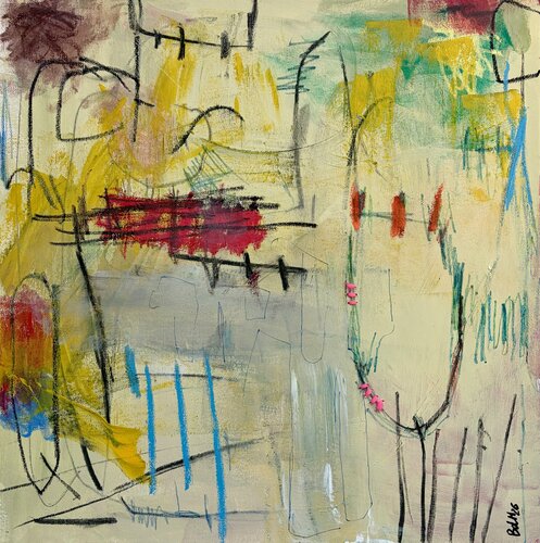 Analytical Bloom by Barbara D’Angelo Månsson, Painting for Sale on Select