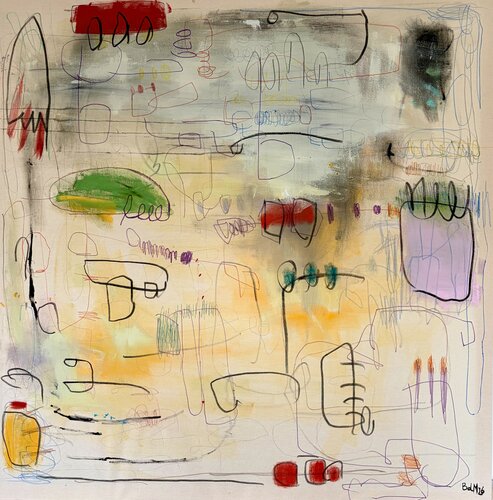 Utopie Flottanti by Barbara D’Angelo Månsson, Painting for Sale on Select