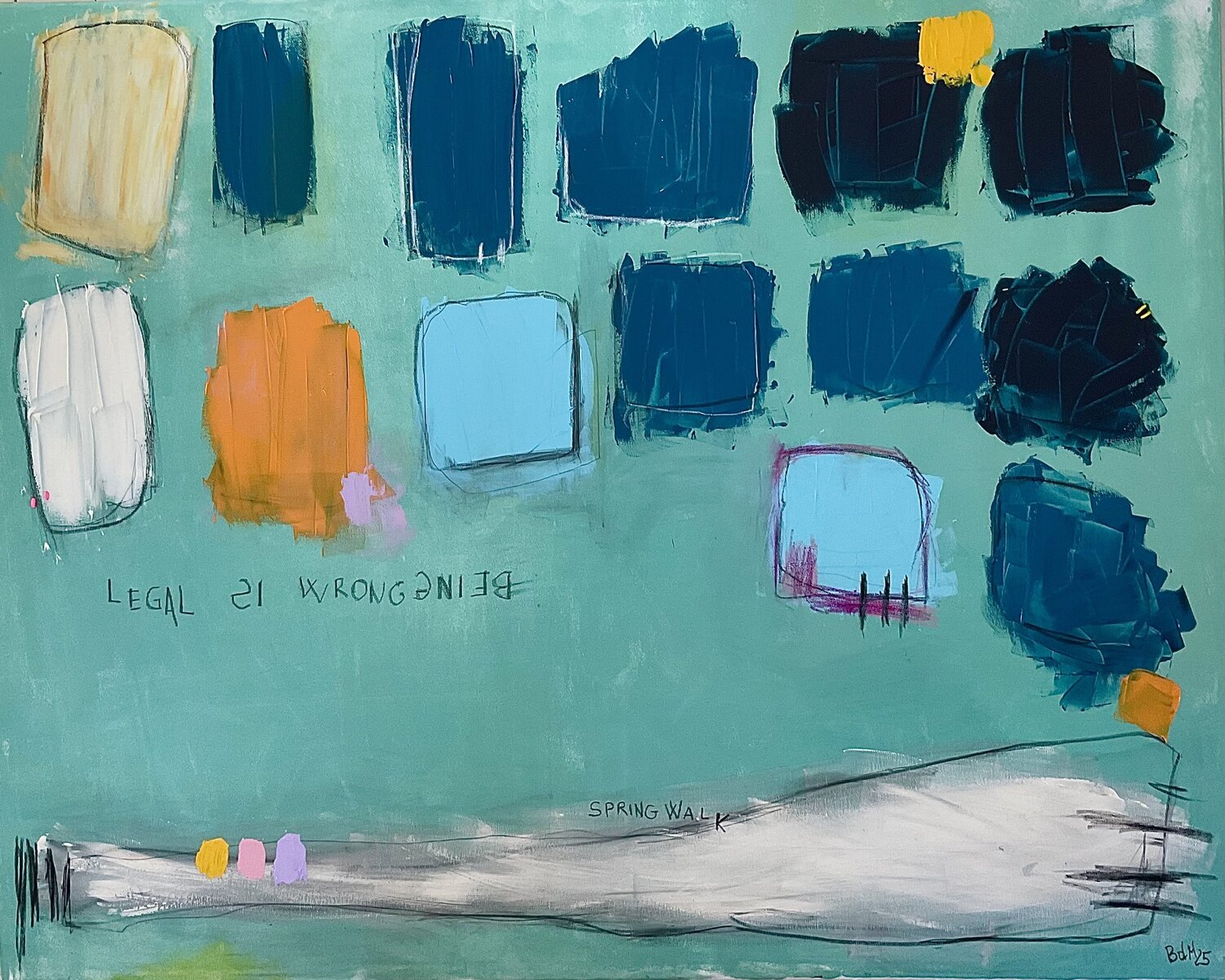 Spring Walk Barbara D’Angelo Månsson Original painting for sale