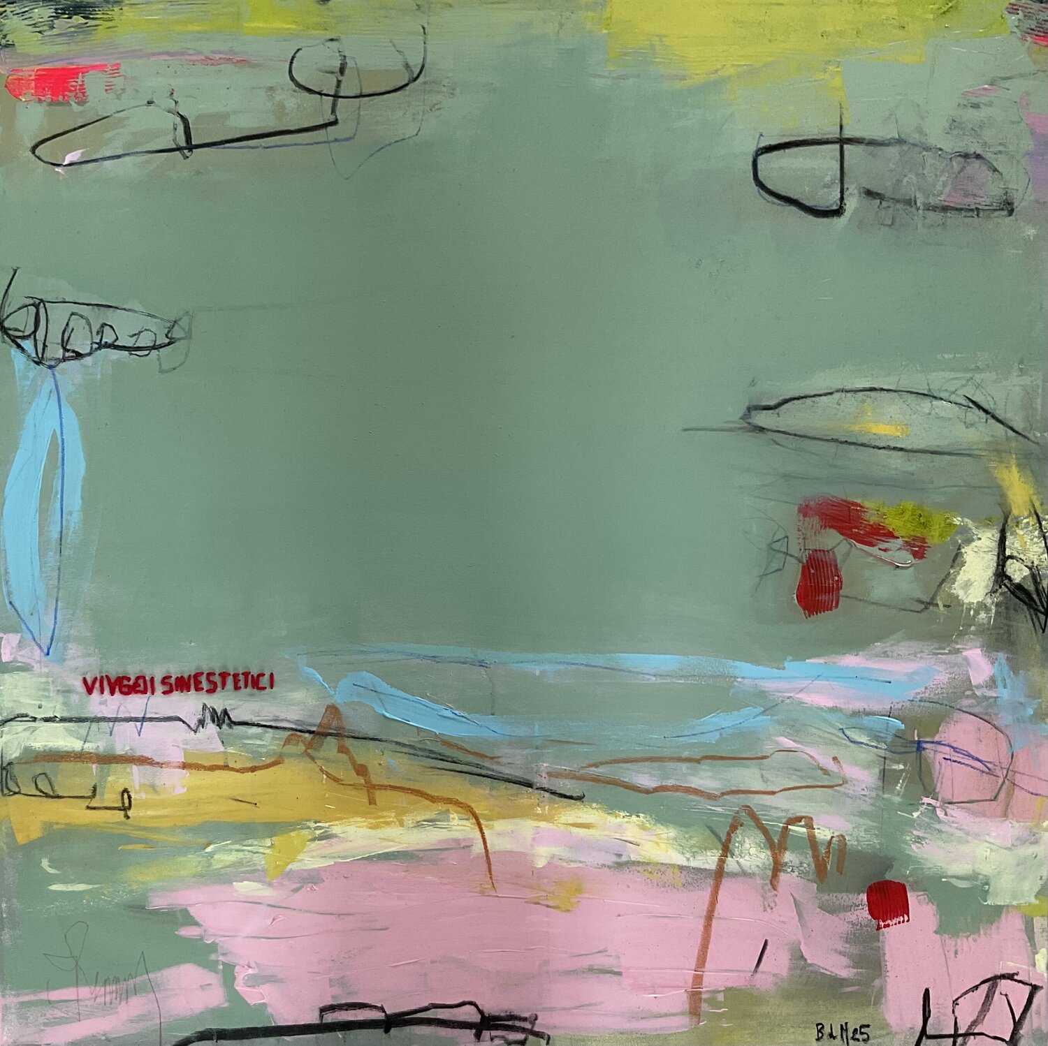 Viaggi Sinestetici Barbara D’Angelo Månsson Original painting for sale
