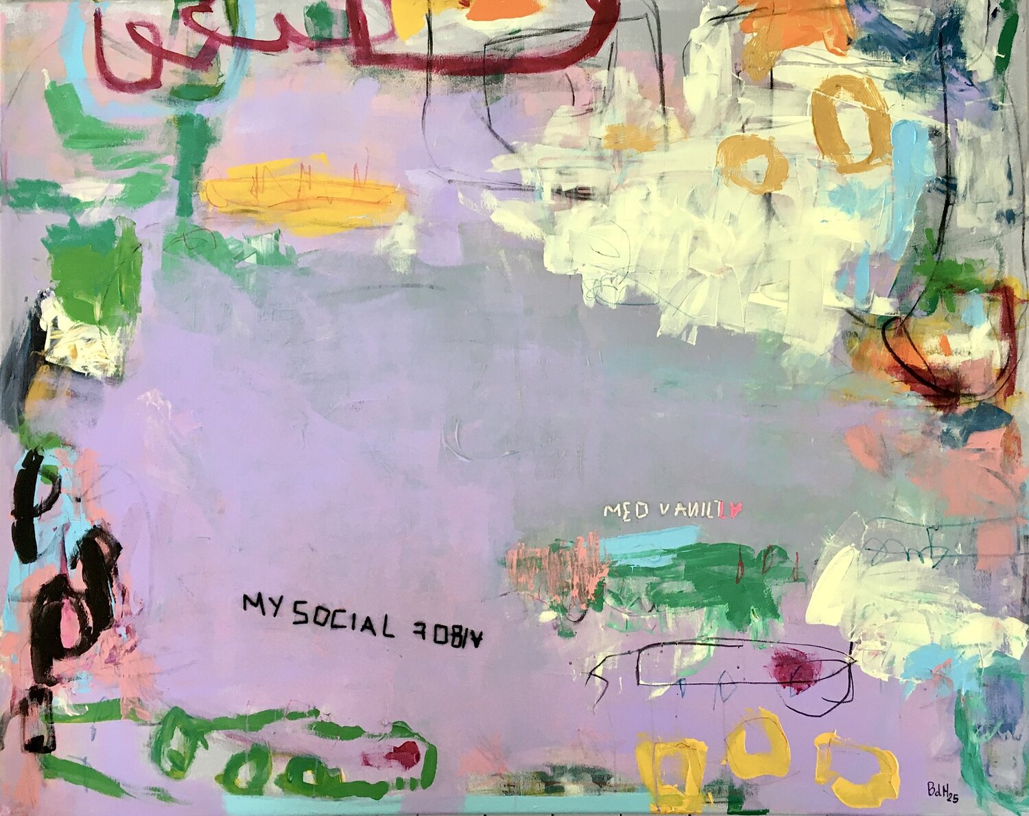 My Social Fobia Med Vanilla Barbara D’Angelo Månsson Original painting for sale