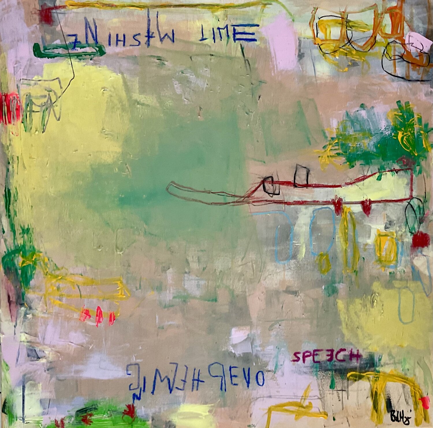 Overwhelming Speech Barbara D’Angelo Månsson Original painting for sale