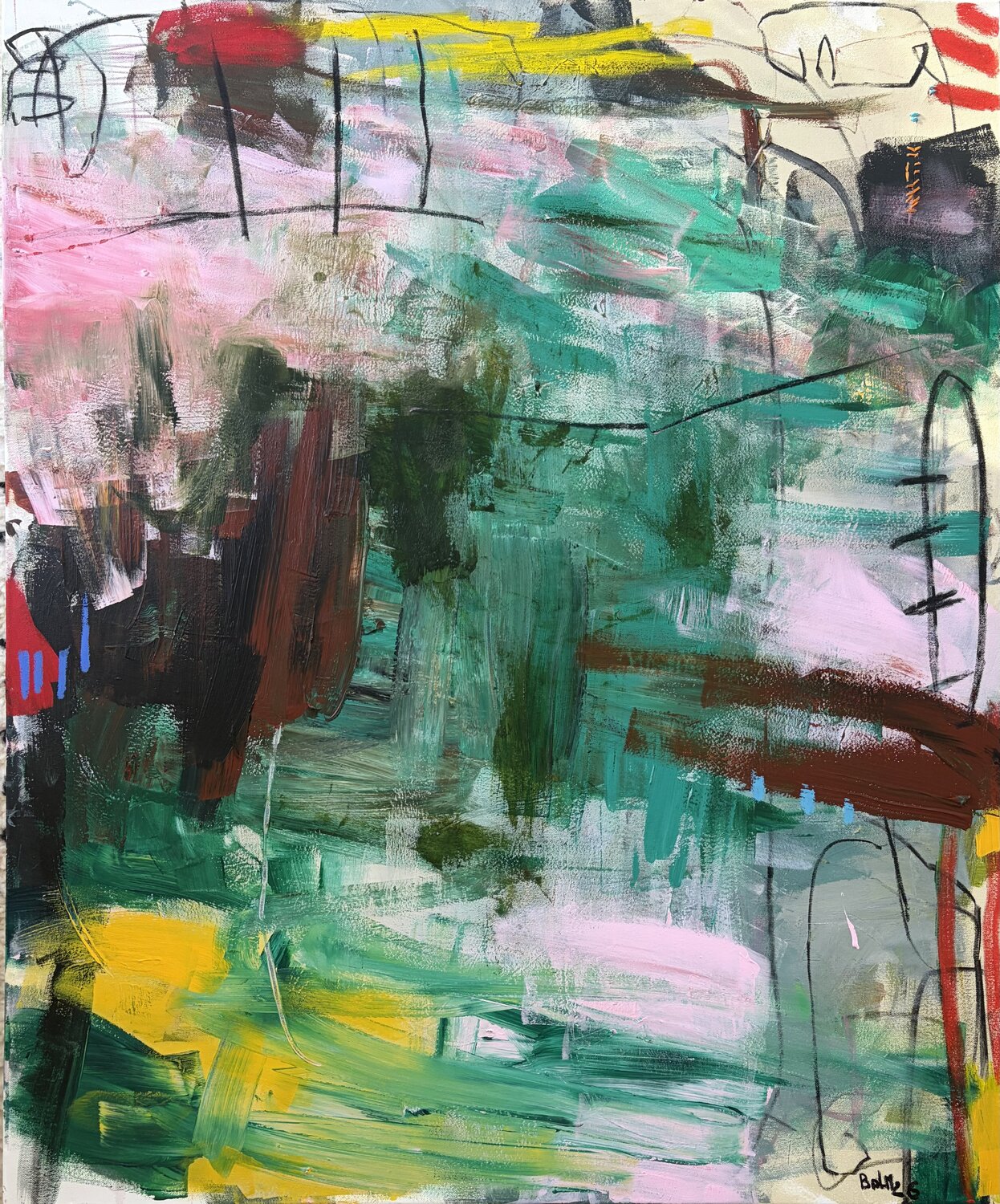 Matematiche Emotive Barbara D’Angelo Månsson Original painting for sale