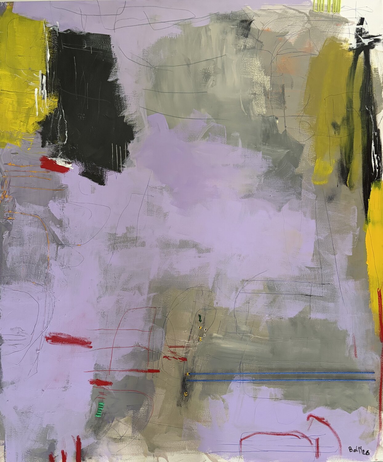 Tipografie del Silenzio Barbara D’Angelo Månsson Original painting for sale