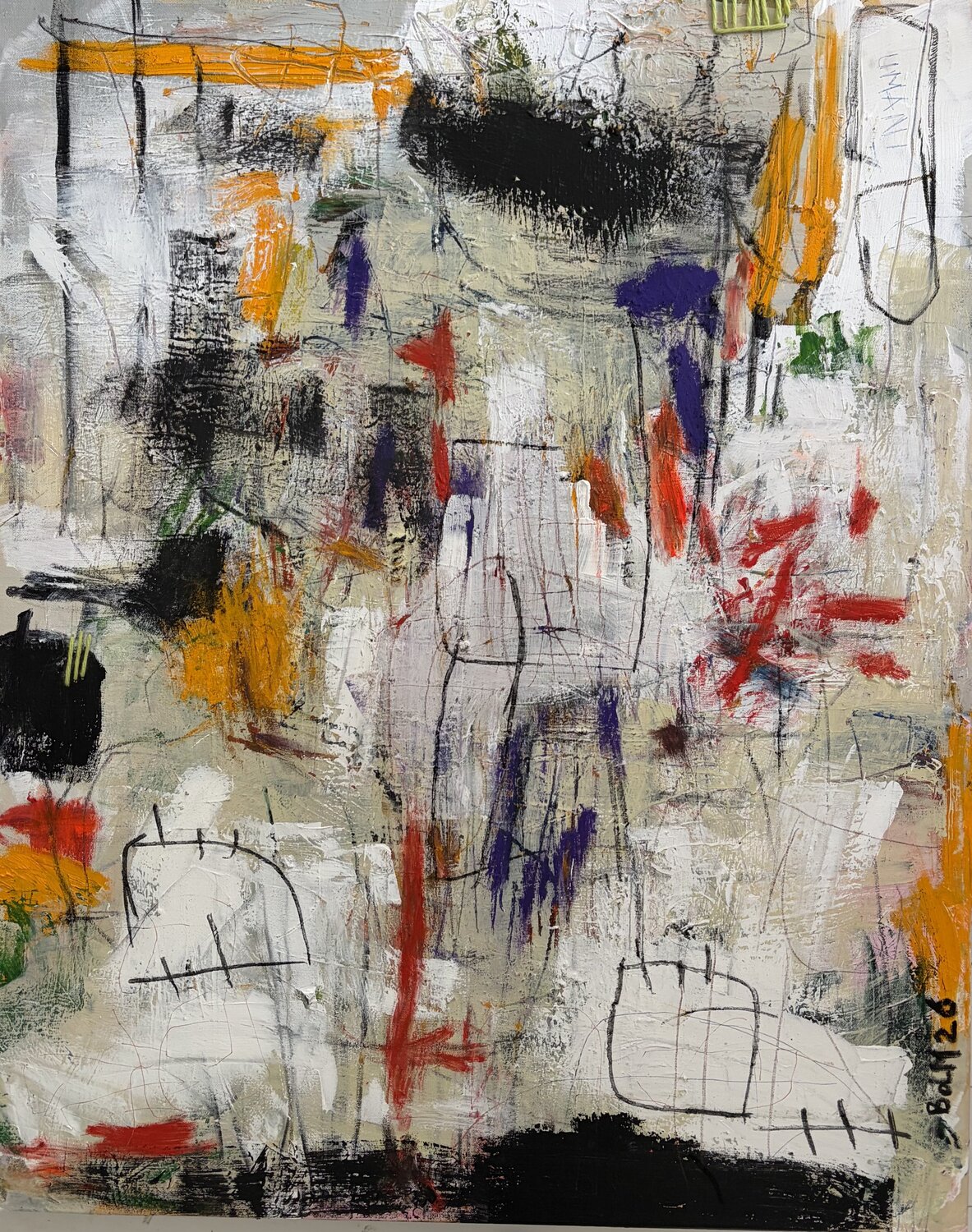 Umanita' Decentrate Barbara D’Angelo Månsson Original painting for sale