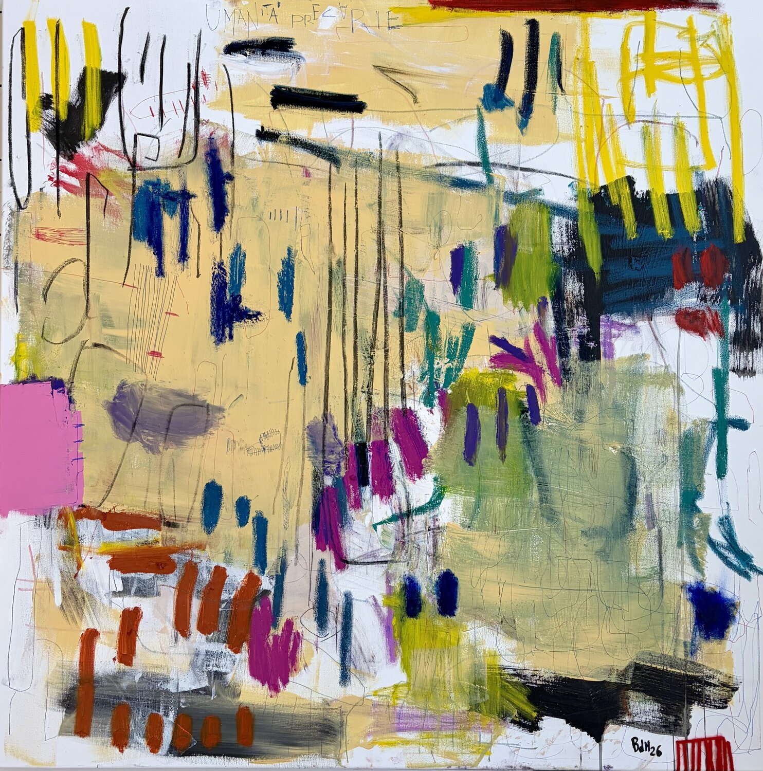 Umanita' Precarie Barbara D’Angelo Månsson Original painting for sale