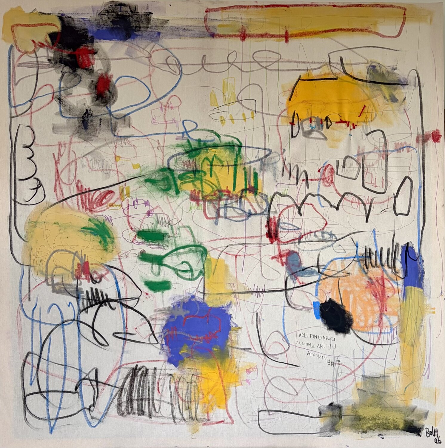Voli Pindarici Di Una Coscienza Dormiente Barbara D’Angelo Månsson Original painting for sale