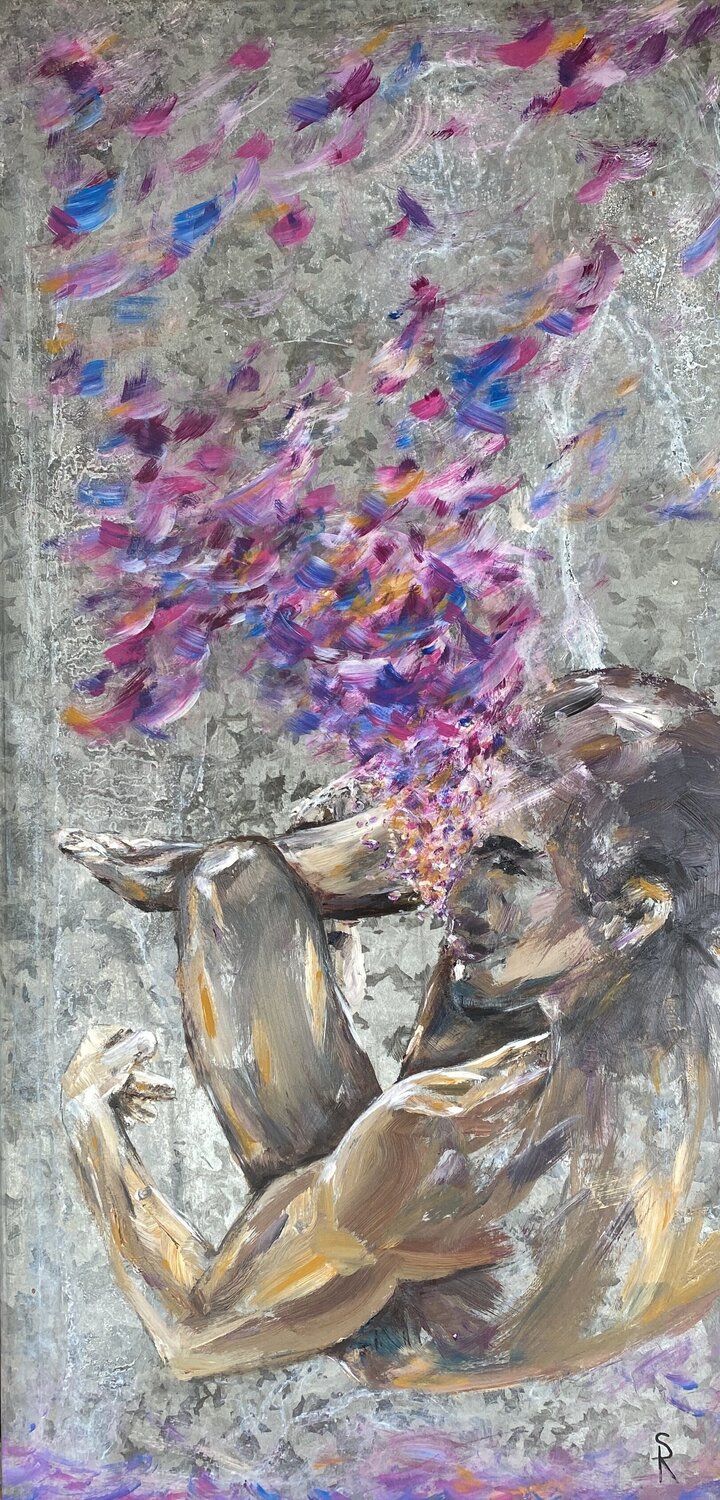 Purple Dive Ralph Schulz Original painting for sale