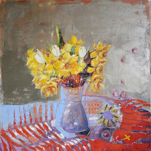 Golden afternoon by Svetla Dzhelepova, Painting for Sale on Select