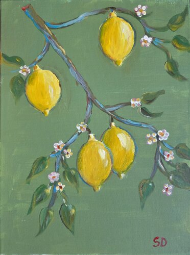 Citrus bloom Amalfi von Svetla Dzhelepova, Malerei kaufen auf Select