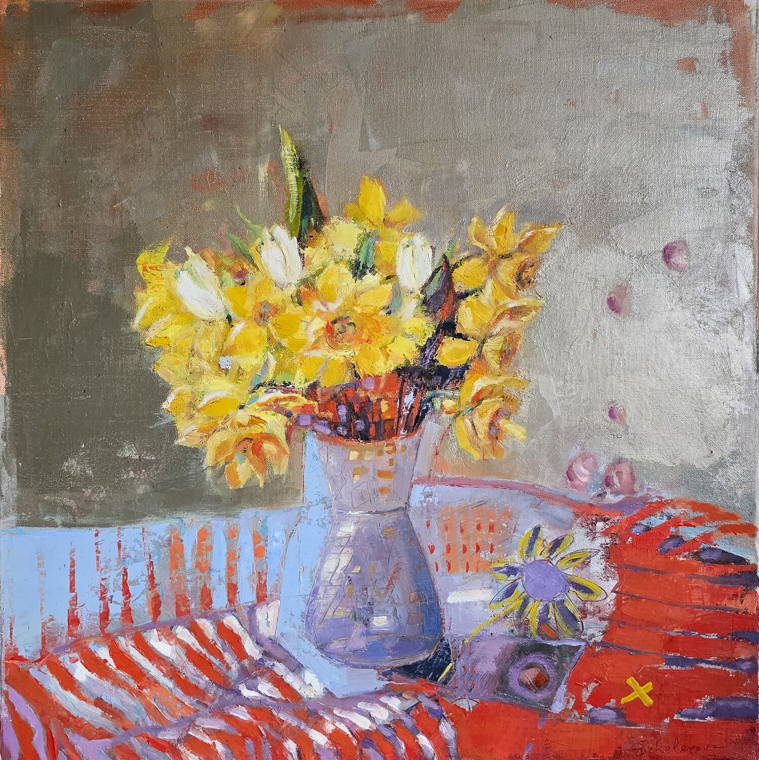 Golden afternoon Svetla Dzhelepova Original painting for sale