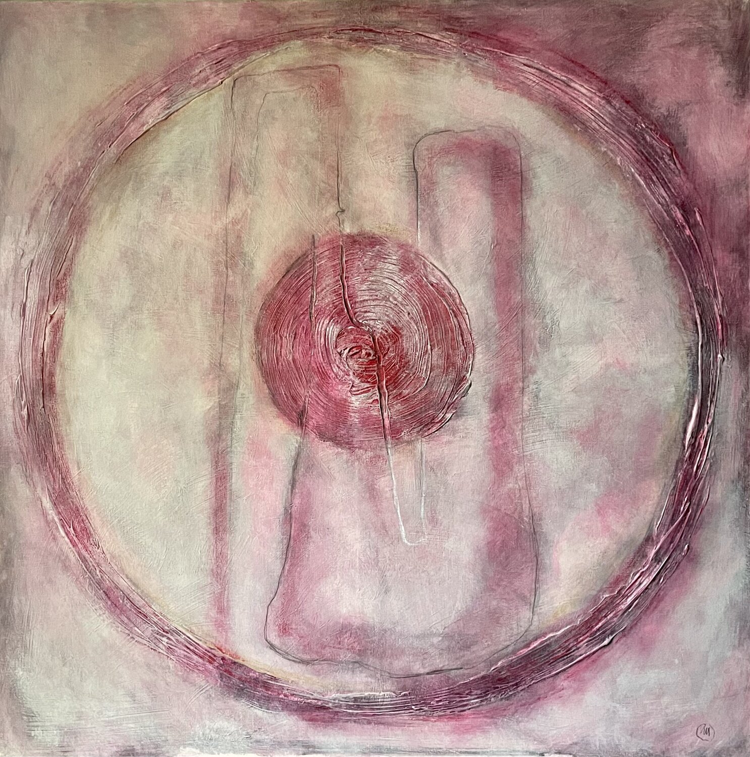 Act, Woman and Mars Malina Wieczorek Original painting for sale