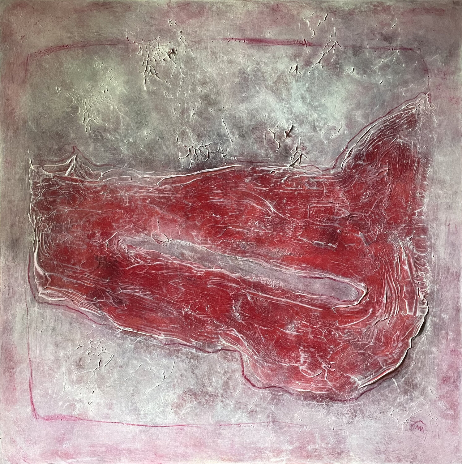 Act, The Sign of Purple Malina Wieczorek Original painting for sale