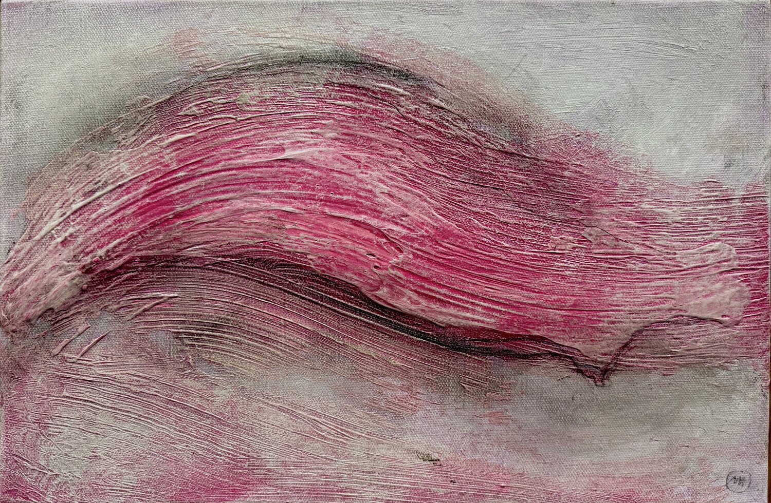 ACT OF NATURE, ROSE 2026, NO1 Malina Wieczorek Original painting for sale