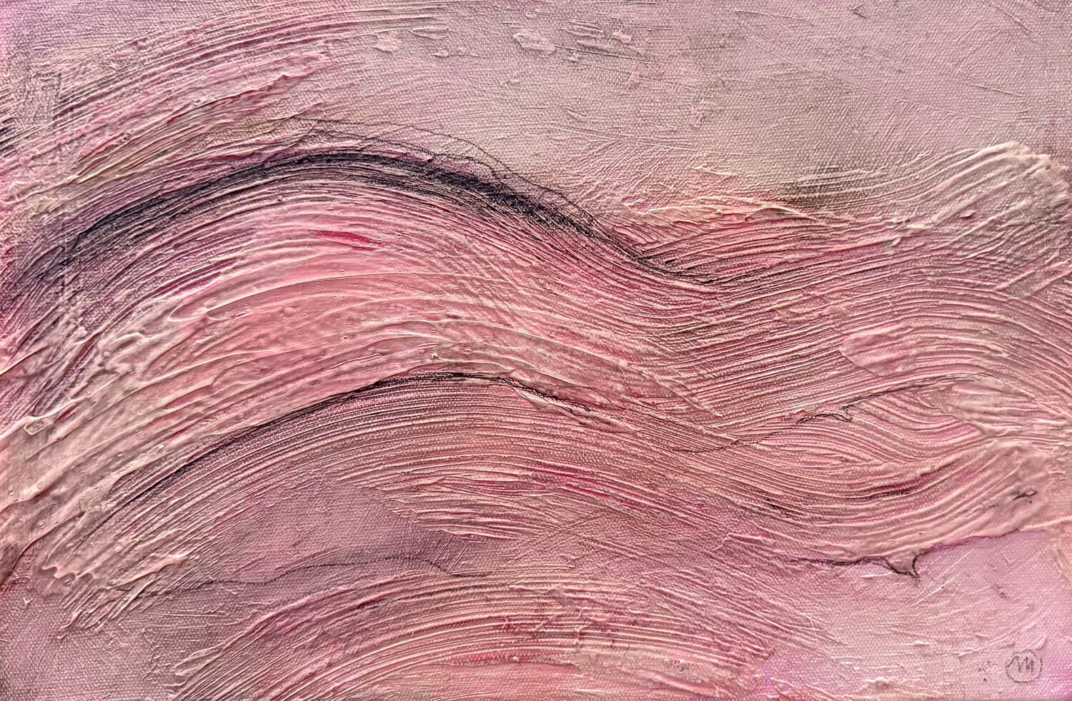 ACT OF NATURE, ROSE 2026, NO2 Malina Wieczorek Original painting for sale
