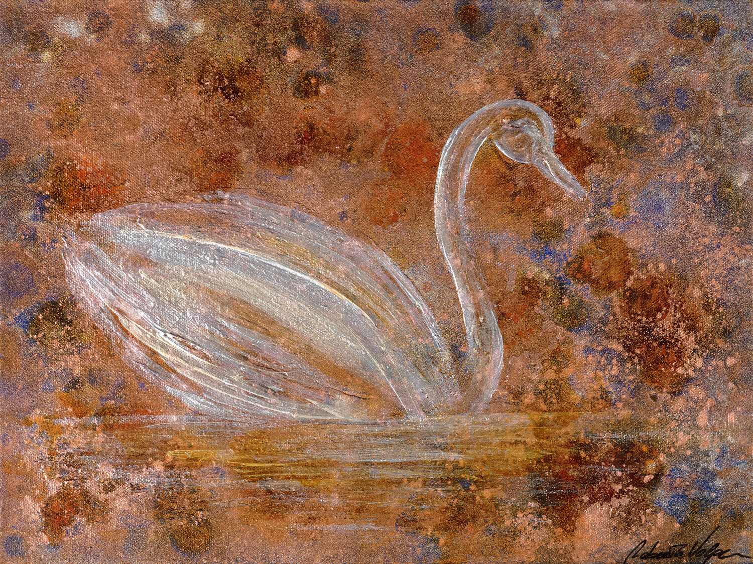 The Ugly Duckling Roberta Volpe Original painting for sale