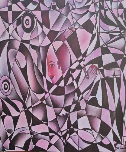 Watching Through your Window by Moise Semexant, Painting for Sale on Select