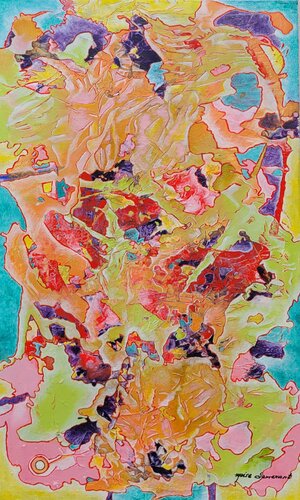 The Enchanted Blooms by Moise Semexant, Painting for Sale on Select