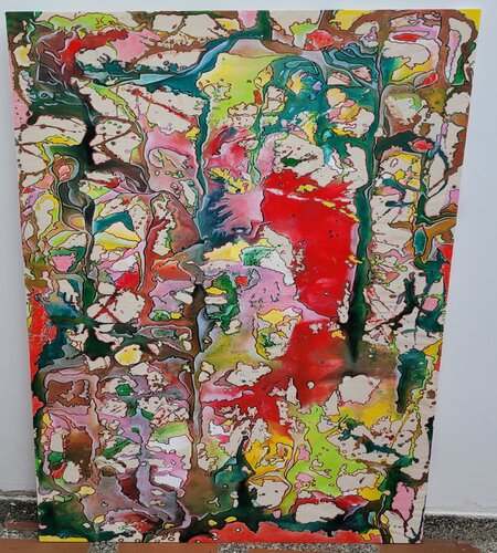 A Universe with Opened Windows by Moise Semexant, Painting for Sale on Select
