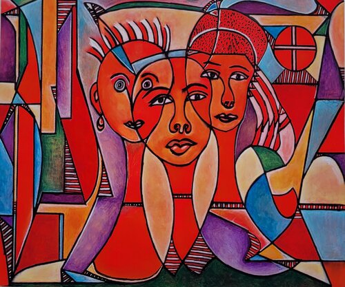 The Three Sisters by Moise Semexant, Painting for Sale on Select
