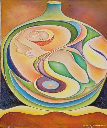 Love in a Bottle by Moise Semexant, Painting for Sale on Select