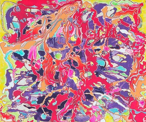 Dancing with Colors by Moise Semexant, Painting for Sale on Select