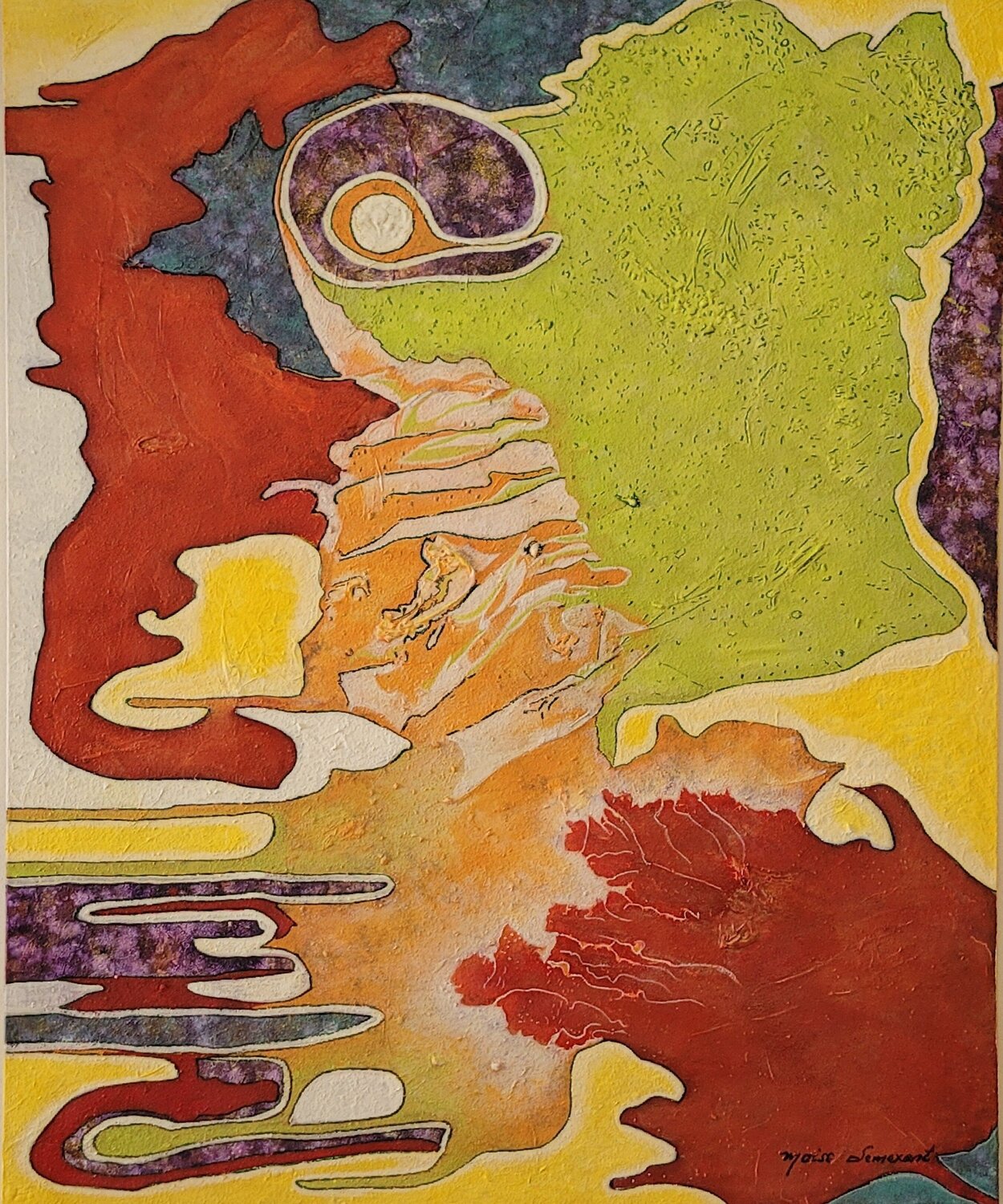 The Symphony of Nature Moise Semexant Original painting for sale