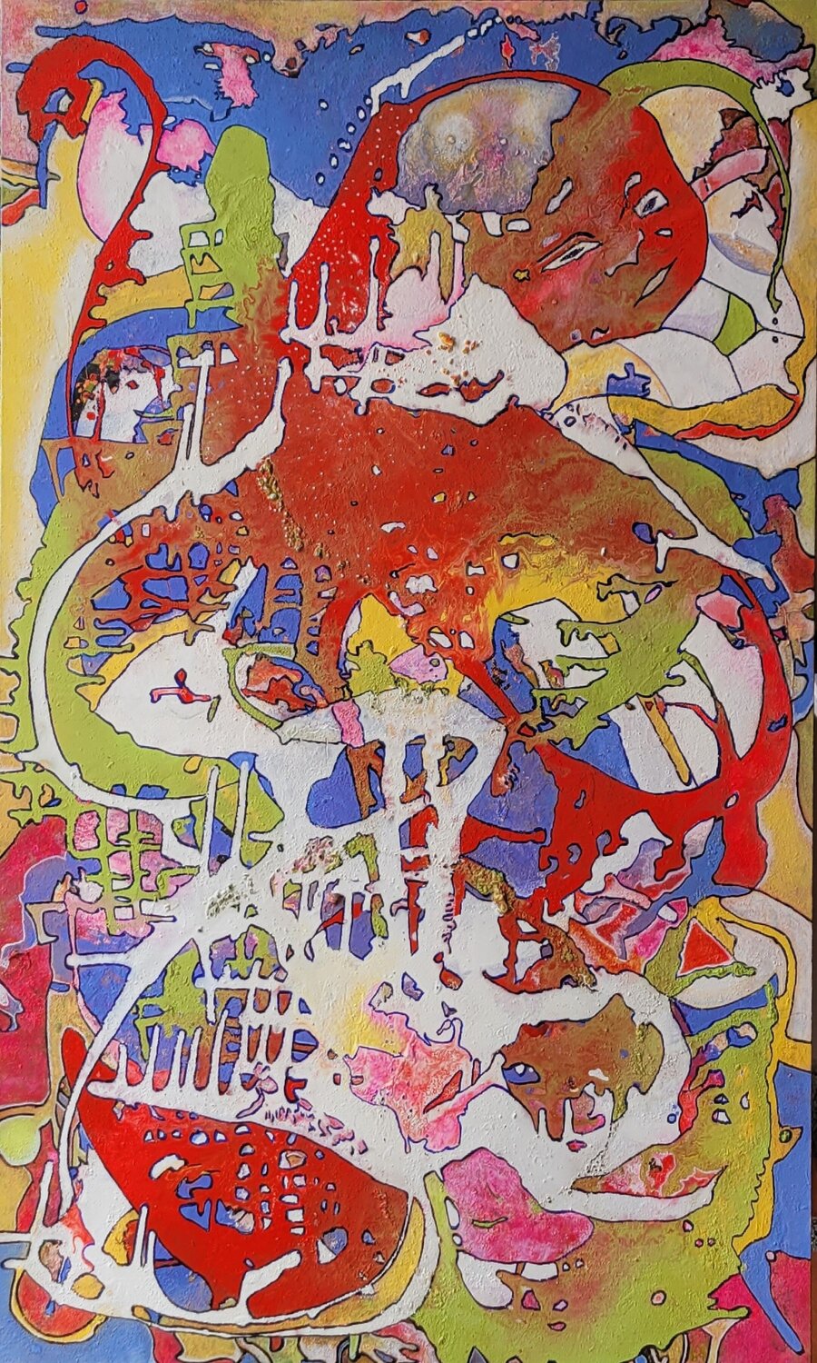 An Imaginary City Moise Semexant Original painting for sale