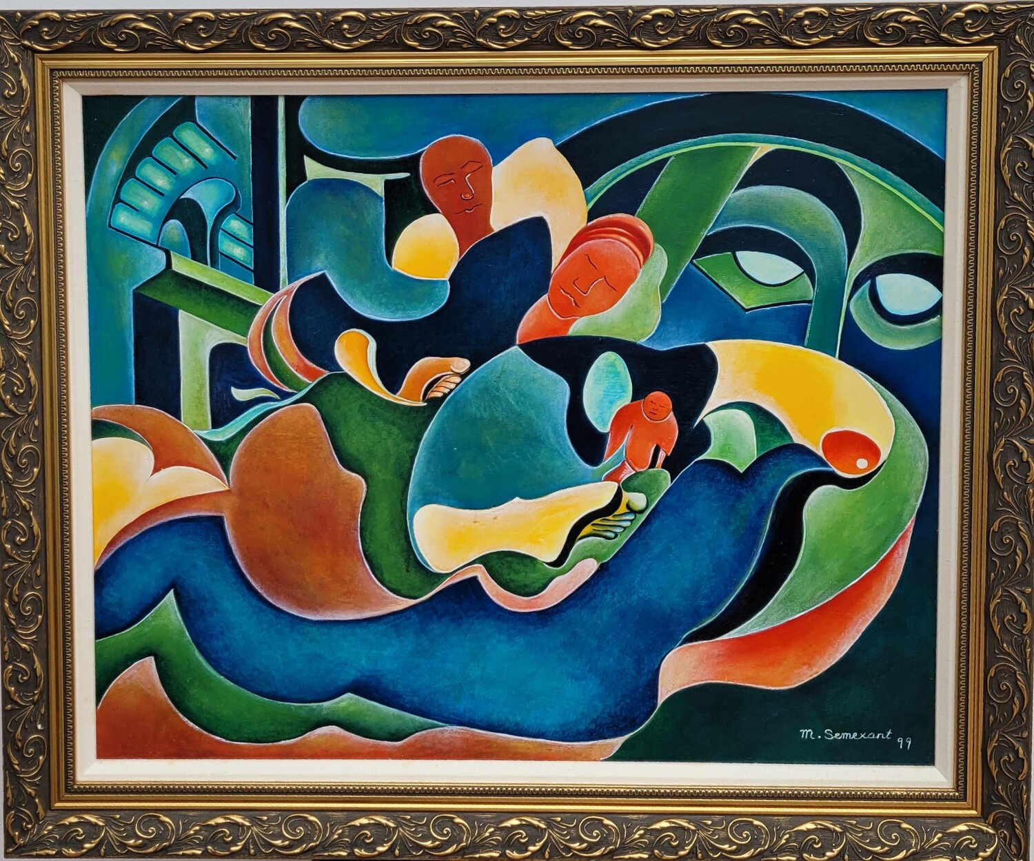 Blue Dream Moise Semexant Original painting for sale