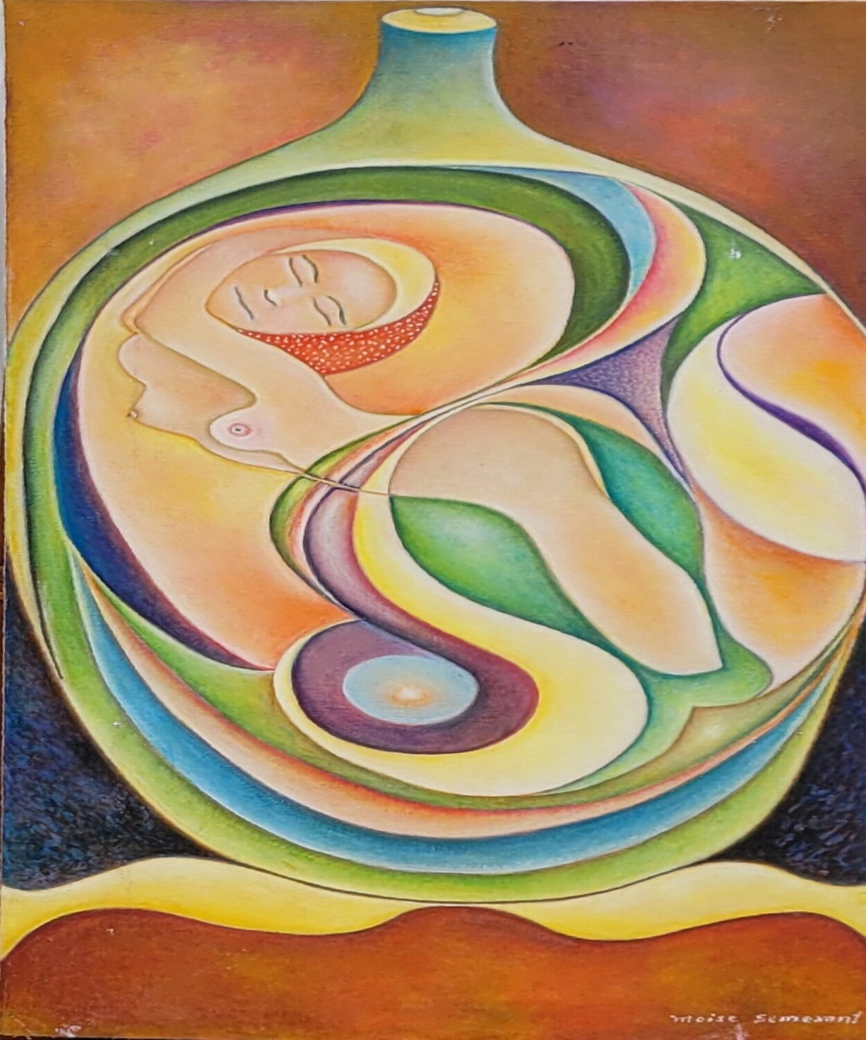 Love in a Bottle Moise Semexant Original painting for sale