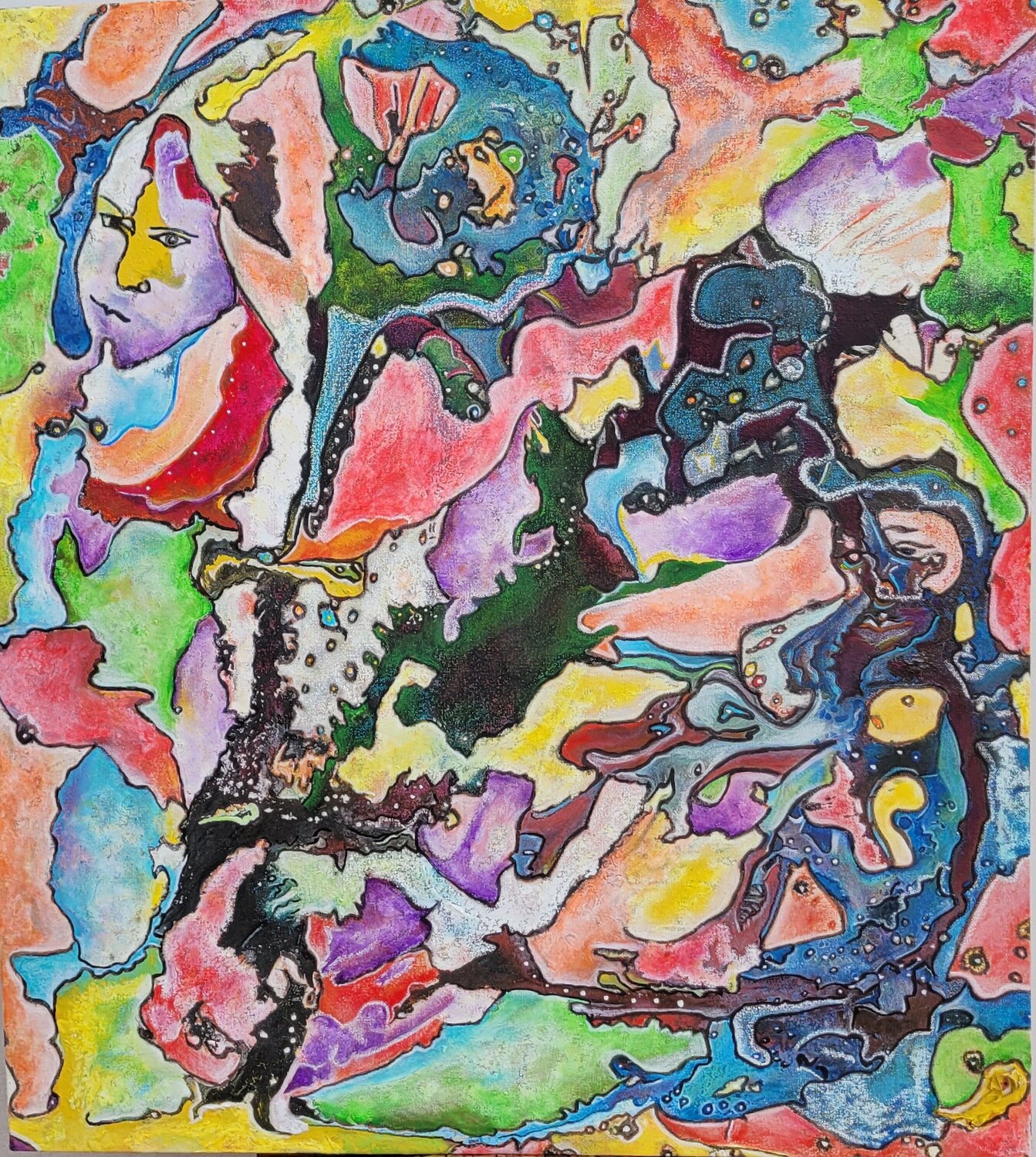 The Mountains of Illusions Moise Semexant Original painting for sale
