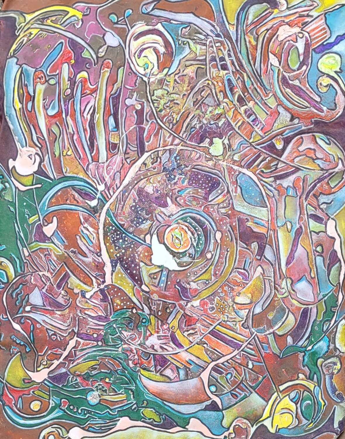 A Labyrinth of Emotions Moise Semexant Original painting for sale
