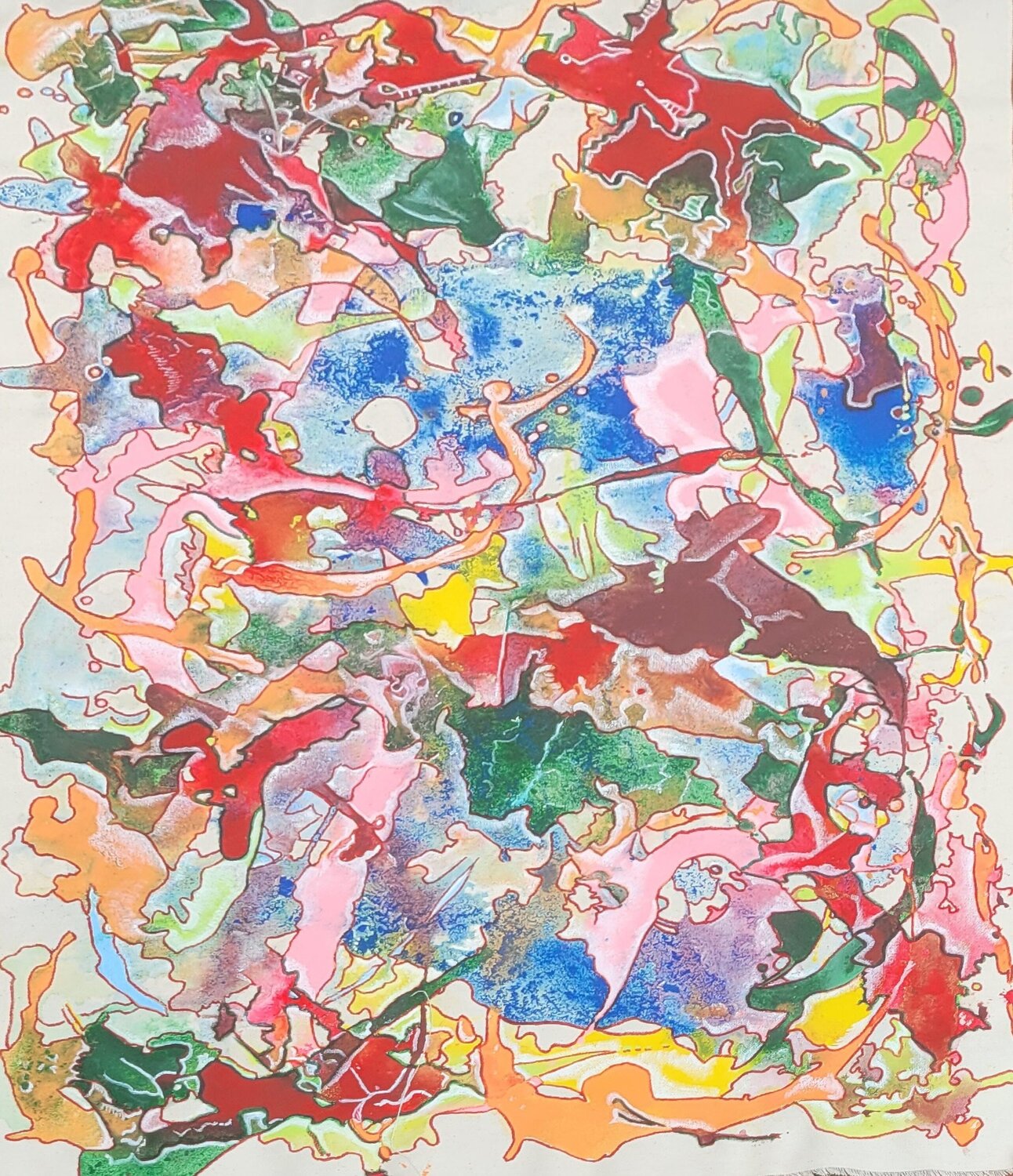 A Vibrant Melody Moise Semexant Original painting for sale