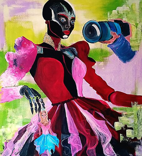 AI fashion icon by Constantina Seracin, Painting for Sale on Select
