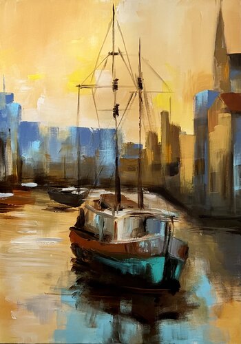 The Sailor by Tamara Andjus, Painting for Sale on Select