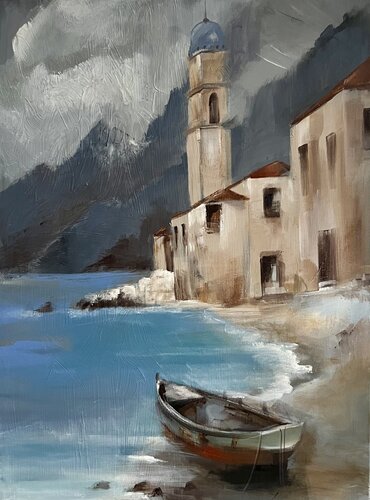 Love`s Last Harbor by Tamara Andjus, Painting for Sale on Select